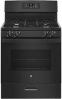 GE - 4.8 Cu. Ft. Freestanding Gas Range - Black