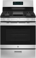 GE - 5.0 Cu. Ft. Freestanding Gas Range - Stainless Steel