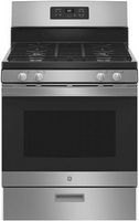GE - 4.8 Cu. Ft. Freestanding Gas Range - Stainless Steel