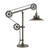 Camden&amp;Wells - Descartes Table Lamp - Aged Steel