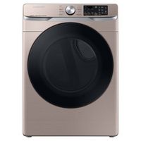 Samsung - 7.5 Cu. Ft. Stackable Smart Gas Dryer with Steam Sanitize+ - Champagne