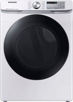 Samsung - 7.5 Cu. Ft. Stackable Smart Electric Dryer with Steam Sanitize+ - White