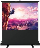 Kodak - 80" Projector Screen, Pull Up Projector Screen and Stand, Portable Projector Screen with ...