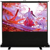 Kodak - 100&quot; Projector Screen, Pull Up Projector Screen and Stand, Portable Projector Screen with...