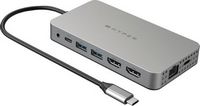 Hyper - HyperDrive Dual 10 Port USB-C Hub, 4K HDMI, Ethernet, 1 USB-C, 2 USB-A, microSD/SD, trave...