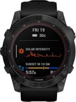 Garmin - fēnix 7X  Sapphire Solar GPS Smartwatch 51 mm Fiber-reinforced polymer - Black DLC Titanium