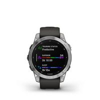 Garmin - fēnix 7 GPS Smartwatch 47 mm Fiber-reinforced polymer - Silver