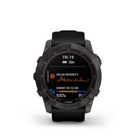 Garmin - fēnix 7X  Sapphire Solar GPS Smartwatch 51 mm Fiber-reinforced polymer - Carbon Gray DLC...