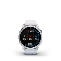 Garmin - fēnix 7S GPS Smartwatch 42 mm Fiber-reinforced polymer - Silver