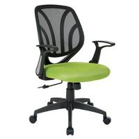 OSP Home Furnishings - Screen Back Adjustable Chair Task Chair - Green
