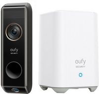 eufy Security - Smart Wi-Fi Dual Cam Video Doorbell 2K Battery Operated/Wired with Google Assista...