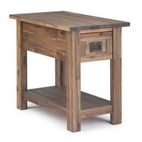 Simpli Home - Monroe Narrow Side Table - Rustic Natural Aged Brown