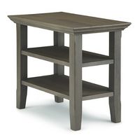Simpli Home - Acadian Narrow Side Table - Farmhouse Grey