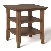 Simpli Home - Acadian End Table - Rustic Natural Aged Brown