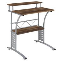 Alamont Home - Clifton Rectangle Contemporary Laminate  Home Office Desk - Rustic Walnut