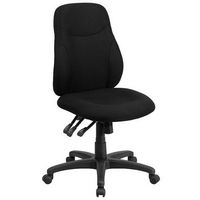 Alamont Home - Brandy Contemporary Fabric Swivel Office Chair - Black