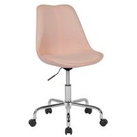 Alamont Home - Aurora Series Contemporary Fabric Swivel Office Chair - Pink