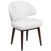 Alamont Home - Comfort Back Series Contemporary Leather/Faux Leather Side Chair - Upholstered - W...