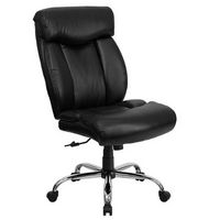 Alamont Home - Hercules Big &amp; Tall 400 lb. Rated High Back Executive Office Chair - Black Leather...