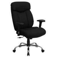 Alamont Home - Hercules Contemporary Fabric Big & Tall Swivel Office Chair with Headrest - Black ...