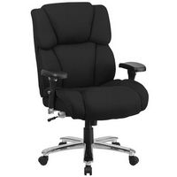 Alamont Home - Hercules Contemporary Fabric 24/7 Big &amp; Tall Swivel High Back Office Chair - Black...