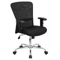Alamont Home - Jasmine Contemporary Mesh Swivel Office Chair - Black