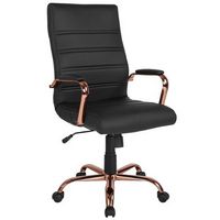 Alamont Home - Whitney High Back Modern Leather/Faux Leather Executive Swivel Office Chair - Blac...