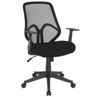 Alamont Home - Salerno Contemporary Mesh Executive Swivel Office Chair with Arms - Black