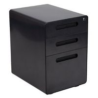 Flash Furniture - Wren Modern Steel 3-Drawer Filing Cabinet - Black