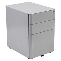Alamont Home - Warner Modern Steel 3-Drawer Filing Cabinet - Gray