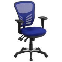 Alamont Home - Nicholas Contemporary Mesh Executive Swivel Office Chair - Blue