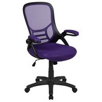 Alamont Home - Porter Contemporary Mesh Executive Swivel Office Chair - Purple
