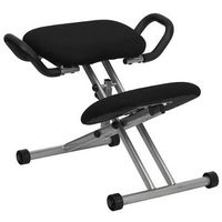 Alamont Home - Tatum Contemporary Fabric Kneeling Chair - Black
