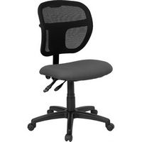 Flash Furniture - Mid-Back Mesh Swivel Task Office Chair with Back Height Adjustment - Gray