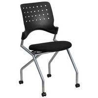 Alamont Home - Galaxy Contemporary Fabric Side Chair - Upholstered - Black Fabric