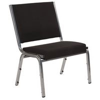 Alamont Home - Hercules Contemporary Fabric Big &amp; Tall Stack Chair - Black Fabric