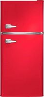 Insignia™ - 4.5 Cu. Ft. Retro Mini Fridge with Top Freezer and ENERGY STAR Certification - Red