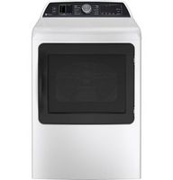 GE Profile - 7.4 Cu. Ft. Smart Gas Dryer with Steam, Sanitize Cycle and Sensor Dry - White