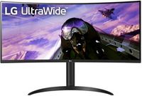 LG - 34” LED Curved UltraWide QHD 160Hz FreeSync Premium Monitor with HDR (HDMI, DisplayPort) - B...