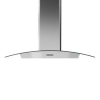 Zephyr - Brisas 30 in. 600 CFM Curved Glass Wall Mount Range Hood with LED Lights - Stainless ste...