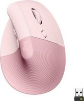 Logitech - Lift Vertical Wireless Ergonomic Mouse with 4 Customizable Buttons - Wireless - Rose