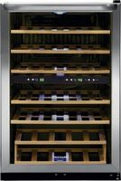 Frigidaire - 45 Bottle Two-Zone Wine Cooler - Stainless steel