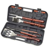 Cuisinart - 13-Piece Wooden Handle Tool Set - Stainless Steel/Brown