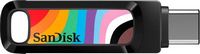 SanDisk - Ultra Dual Drive Go Rainbow Pride Edition 128GB USB-A/USB-C Flash Drive - Multi