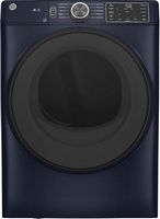 GE - 7.6 Cu. Ft. Stackable Smart Gas Dryer with Sanitize Cycle - Sapphire Blue