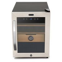 Whynter - CHC-123DS 1.2 cu. ft. Stainless Steel Digital Control and Display Cigar Humidor with Sp...
