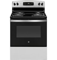 GE - 5.0 Cu. Ft. Freestanding Electric Range - Stainless Steel