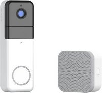 Wyze - Battery Video Doorbell Camera Pro - White/Grey