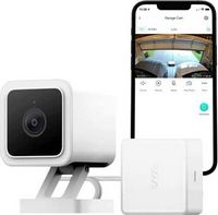 Wyze - Indoor/Outdoor Wireless 1080p HD Smart Garage Door Opener and Security Camera - White