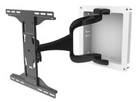 Peerless-AV - Articulating Mount 37-65&quot; Displays with In-wall Box - Black
